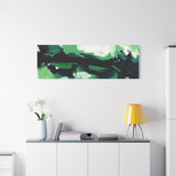 Abstract Green Brushstroke Canvas Print thumbnail 93