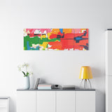 Abstract Color Splash Matte Canvas Print — Vibrant Modern Wall Art thumbnail 93
