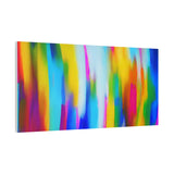 Abstract Rainbow Waves Matte Canvas Print — Vibrant Colorful Wall Art thumbnail 83