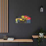 Abstract Color Splash Matte Canvas Print — Modern Stretched Wall Art thumbnail 61