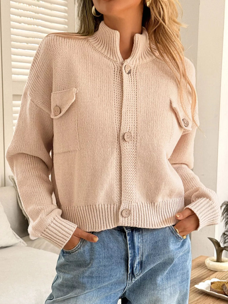 Button-Down Knit Cardigan