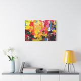 Abstract Color Splash Canvas Print - Vibrant Stretched Matte Wall Art thumbnail 60