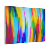 Abstract Rainbow Waves Matte Canvas Print — Vibrant Colorful Wall Art thumbnail 65