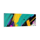 Abstract Neon Brushstroke Canvas Print — Colorful Modern Wall Art thumbnail 83