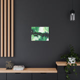 Abstract Green Brushstroke Canvas Print thumbnail 46