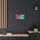 Abstract Neon Splash Matte Canvas Print — Vibrant Colorful Stretched Wall Art thumbnail 43
