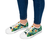 Tropical Floral Women's Low Top Sneakers thumbnail 8