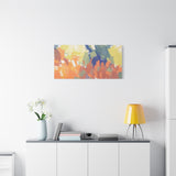 Abstract Colorful Brushstroke Matte Canvas Wall Art – Vibrant Orange & Green Stretched Print thumbnail 23