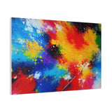 Abstract Color Splash Matte Canvas Print — Vibrant Stretched Wall Art thumbnail 86