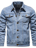 Men's Button Down Long Sleeve Denim Jacket thumbnail 2