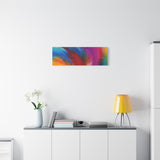 Abstract Rainbow Swirl Matte Canvas Print (Stretched) thumbnail 69