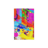 Abstract Neon Paint Brushstroke Beach Towel — Vibrant Color Splash Summer Towel thumbnail 1