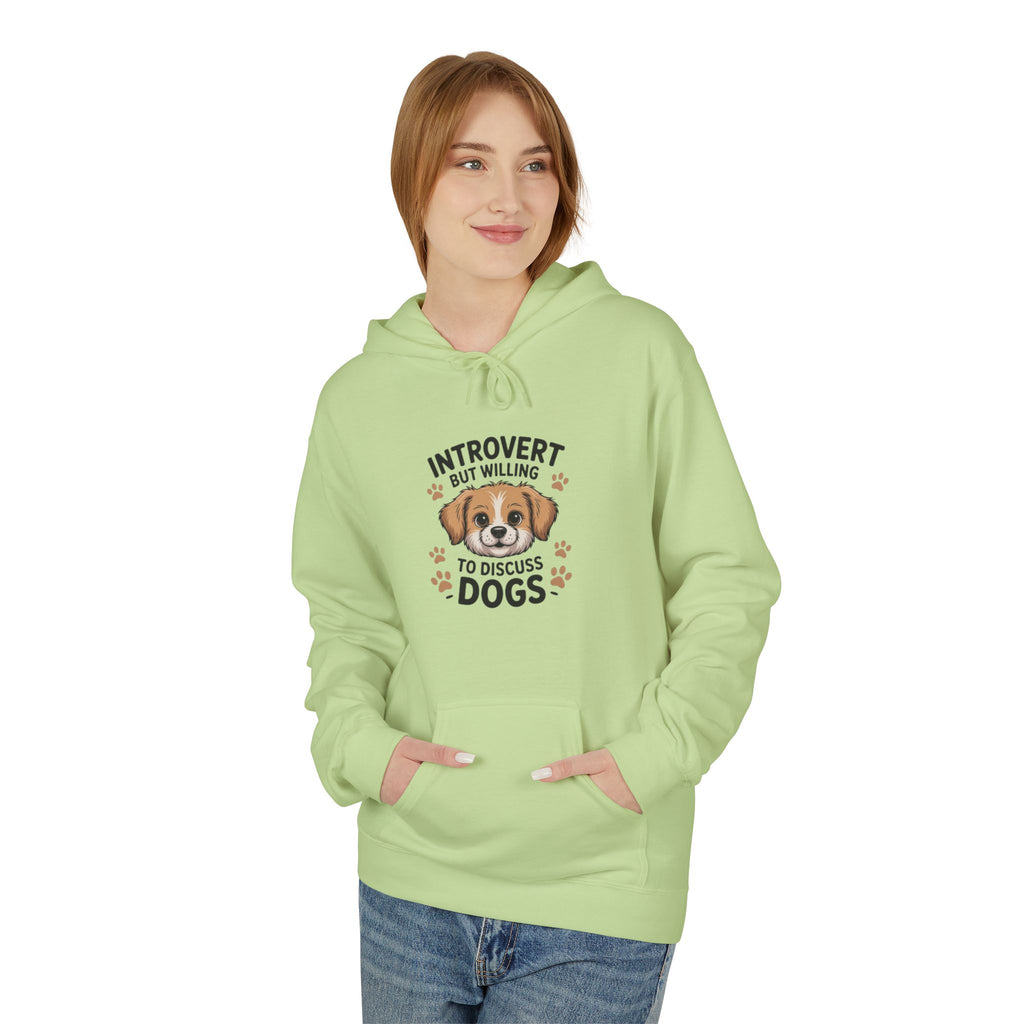 Introvert But Willing To Discuss Dogs Hoodie — Cute Dog Lover Pullover