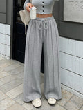 Drawstring Wide-Leg Sweatpants thumbnail 3