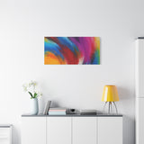 Abstract Rainbow Swirl Matte Canvas Print (Stretched) thumbnail 75
