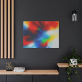 Abstract Color Burst Canvas Print — Vibrant Stretched Matte Wall Art thumbnail 79