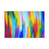 Abstract Rainbow Waves Matte Canvas Print — Vibrant Colorful Wall Art thumbnail 12