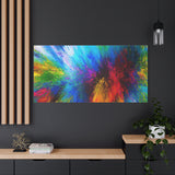 Abstract Color Explosion Matte Canvas Print thumbnail 97