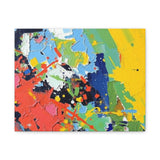 Abstract Color Splash Matte Canvas — Stretched Wall Art thumbnail 4
