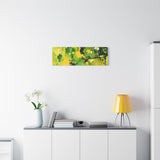 Abstract Green & Yellow Matte Canvas Print – Vibrant Modern Wall Art thumbnail 69