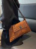 Studded Flap Chain Shoulder Bag thumbnail 3