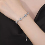 4 Carat 925 Sterling Silver Moissanite Bracelet thumbnail 1