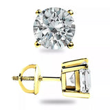 1 Carat Moissanite 925 Sterling Silver Stud Earrings thumbnail 3