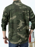 Men's Plus Size Camouflage Print Long Sleeve Shirt thumbnail 3
