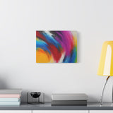 Abstract Rainbow Swirl Matte Canvas Print (Stretched) thumbnail 36