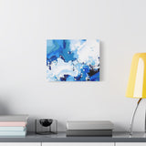 Abstract Blue Galaxy Canvas Print — Matte Stretched Wall Art thumbnail 1
