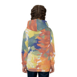 Kids Abstract Brushstroke Hoodie thumbnail 5