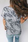 Camo Print Casual T Shirt thumbnail 2