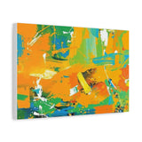 Abstract Orange & Green Canvas Art — Vibrant Modern Wall Decor thumbnail 41