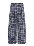 Men's Plaid Wide-Leg Pants thumbnail 1