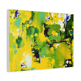 Abstract Green & Yellow Matte Canvas Print – Vibrant Modern Wall Art thumbnail 53