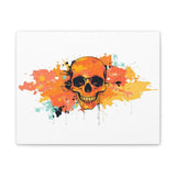 Skull Art Canvas Print – Vibrant Paint-Splash Skull Wall Decor thumbnail 4