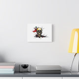 Skull Splash Art Canvas — Grunge Skull Wall Decor, Edgy Gothic Home Accent thumbnail 24