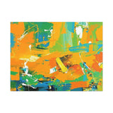 Abstract Orange & Green Canvas Art — Vibrant Modern Wall Decor thumbnail 18