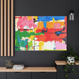 Abstract Color Splash Matte Canvas Print — Vibrant Modern Wall Art thumbnail 100