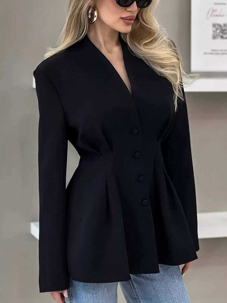 Fitted Button-Down Jacket