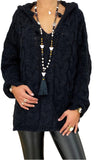 Cable-Knit Hooded Sweater thumbnail 4