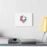 Abstract Color Splash Canvas Print — Modern Watercolor Circle Art on Matte Stretched Canvas thumbnail 25