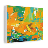 Abstract Orange & Green Canvas Art — Vibrant Modern Wall Decor thumbnail 32