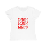 Push Your Limit Women's T‑Shirt — Red Retro Motivational Tee thumbnail 2
