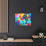 Abstract Rainbow Splash Matte Canvas Print thumbnail 67