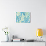 Abstract Aqua Brushstroke Canvas Print — Coastal Blue Wall Art thumbnail 51