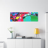 Abstract Neon Splash Matte Canvas Print — Vibrant Colorful Stretched Wall Art thumbnail 93