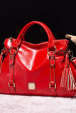 PU Leather Handbag with Tassels thumbnail 11