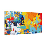 Abstract Splash Colorful Matte Canvas Wall Art – Vibrant Modern Stretched Print thumbnail 95