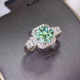 3 Carat Moissanite 925 Sterling Silver Ring thumbnail 2